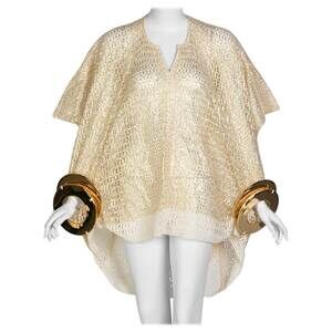 Junya Watanabe Comme des Garçons Open Knit Gold Bracelet Top